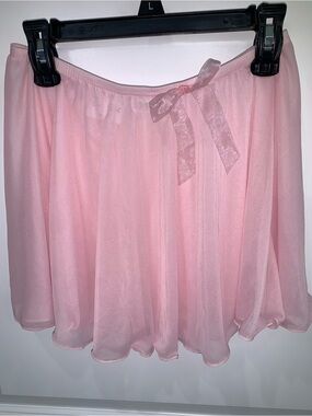 Capezio Girls Pink Layered Chiffon Ballet Skirt with Elastic Waist